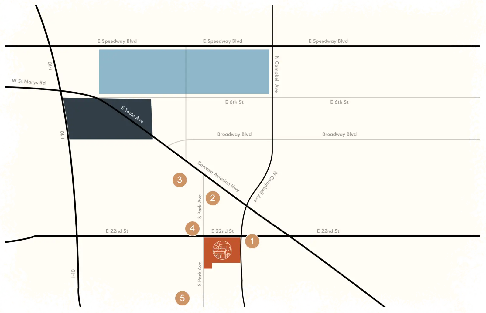 map of local restaurants
